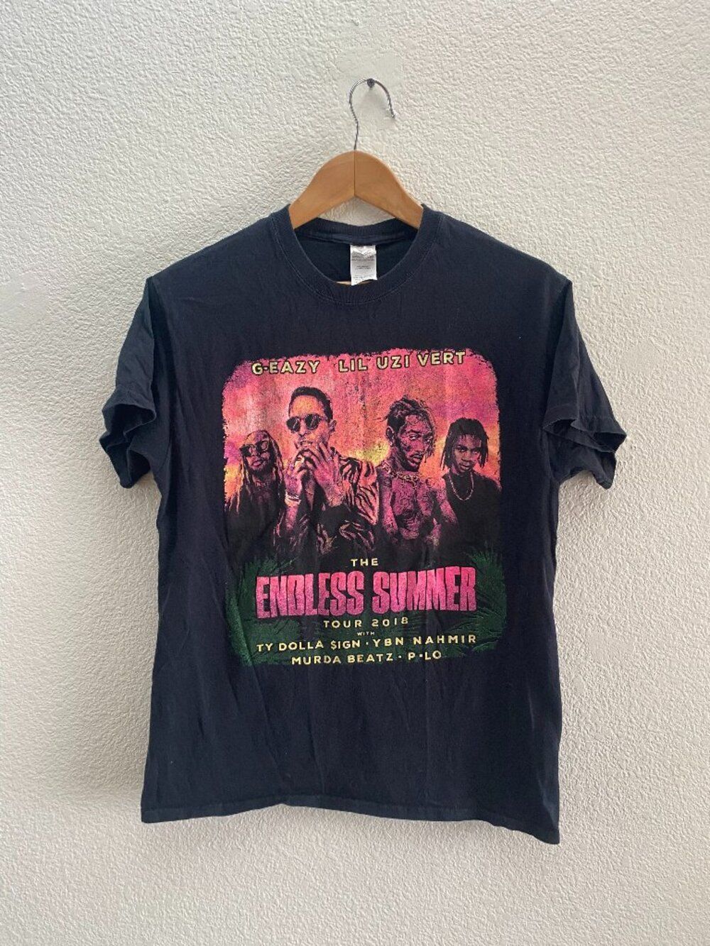 G-Eazy Lil Uzi Vert The Endless Summer Tour 2018 Gildan T-Shirt Medium Concert